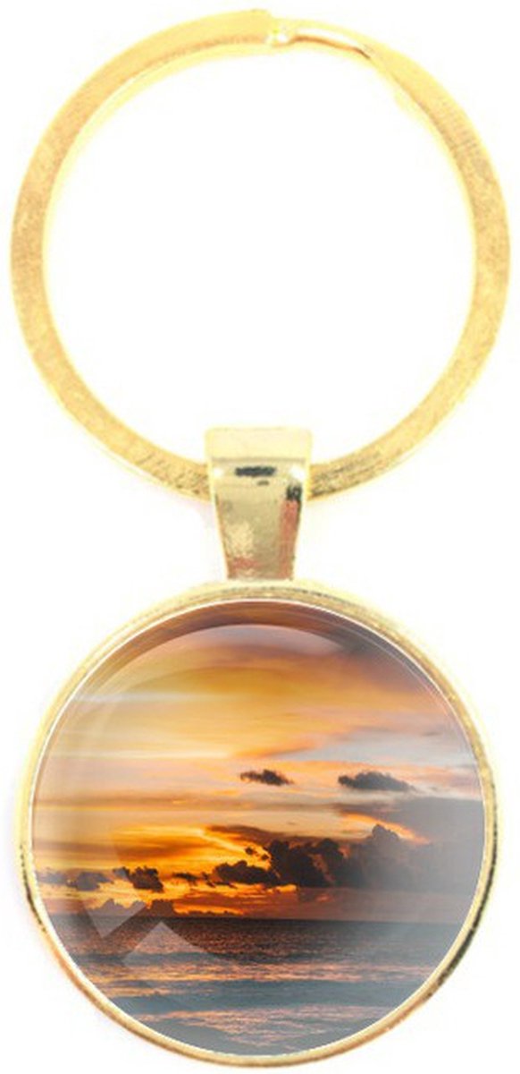 Sleutelhanger Glas - Zee