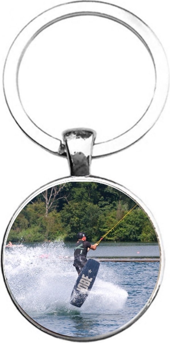 Sleutelhanger Glas - Wakeboarden