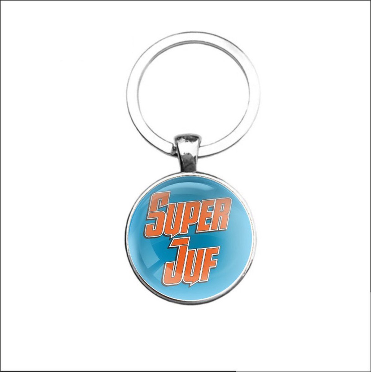Sleutelhanger Glas - Super Juf