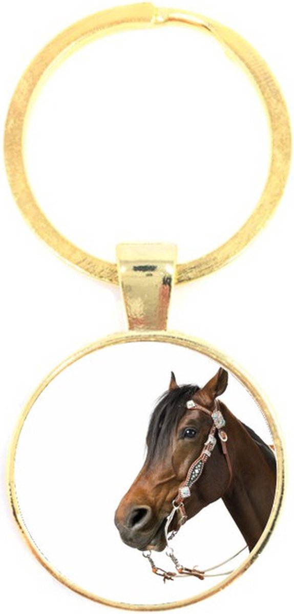 Sleutelhanger Glas - Paard