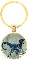 Porte-clés en verre - Dinosaure