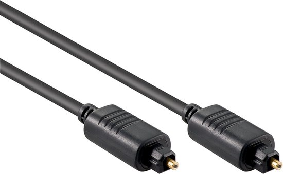 Digitale optische Toslink audio kabel - 4mm / zwart - 1 meter
