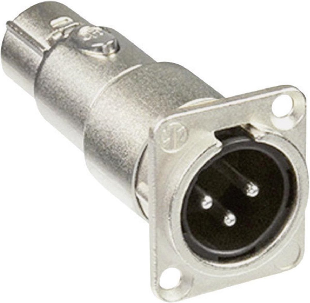 Neutrik NA3MDF XLR (m) - XLR (v) adapter voor paneelinbouw