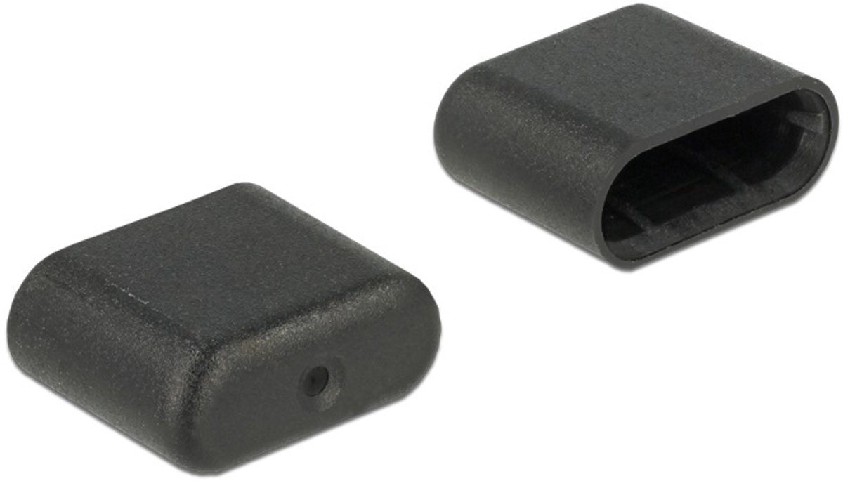 Image of Afsluit cover voor USB-C (m) connector (10 stuks) / zwart