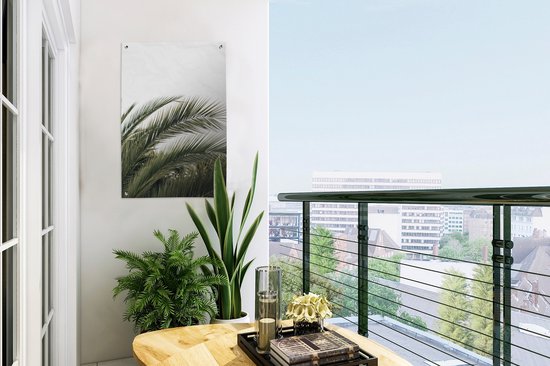 GreatGardenPosters - Décoration de jardin - Feuilles - Palmier - Nature - Été - 40x60 cm - Poster Jardin - Toile Jardin - Poster Extérieur