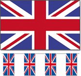 Bellatio Decorations - Ensemble de décoration Drapeaux - Royaume-Uni/Angleterre - Drapeau 90 x 150 cm et ligne de drapeau 4 mètres