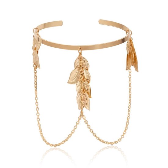 WiseGoods Luxe Upper Arm Leaves Bracelet Femme - Bracelets - Bijoux - Bracelet - Bracelets - Cadeau - Cadeau - Cadeau - Or