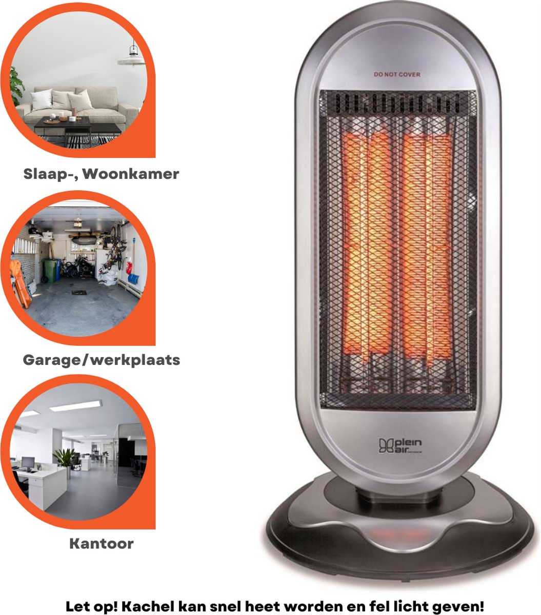 Plein Air Infraroodkachel Heater CAN-900 - 2 Warmtestanden - Draaifunctie |  bol.com
