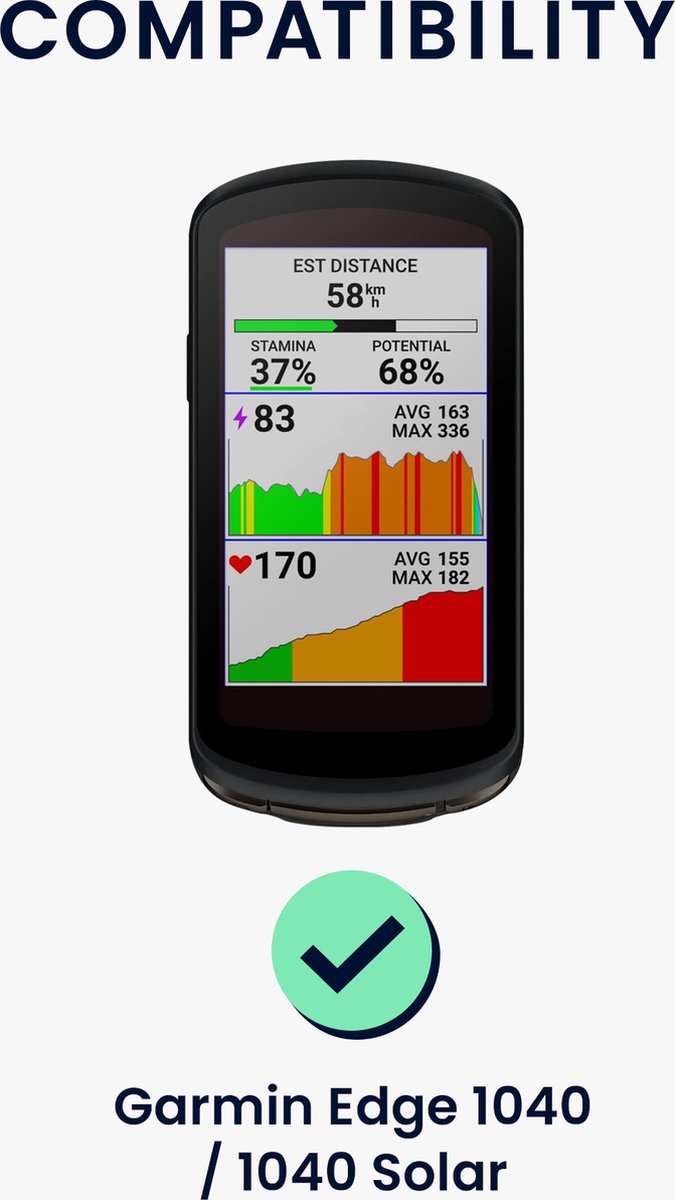 kwmobile fietscomputer gps hoes geschikt voor Garmin Edge 1040 / 1040 Solar hoesje - Beschermhoes voor fietsnavigatie - Siliconen cover van kwmobile — afbeelding 3
