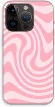 Case Company® - Hoesje geschikt voor iPhone 14 Pro hoesje - Swirl Roos - Soft Cover Telefoonhoesje - Bescherming aan alle Kanten en Schermrand