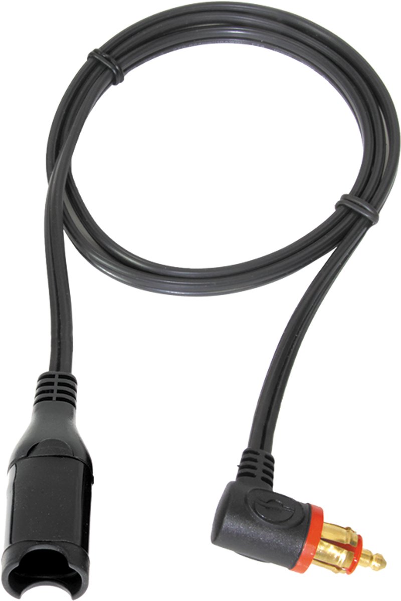 OptiMate O-29 accukabel met SAE aansluiting en zekering. veilige laadkabel voor motor en voertuig. eenvoudig te installeren