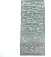 Zilveren Stickervel 1865 Felicitaties