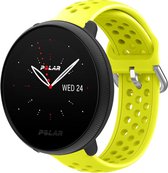 Bracelet Smartwatch en Siliconen - Convient au bracelet en silicone Polar Ignite 2 avec trous - jaune - Strap-it Watchband / Wristband / Bracelet