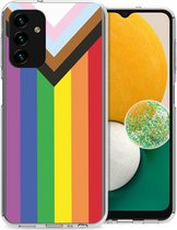 iMoshion Hoesje Geschikt voor Samsung Galaxy A13 (5G) / A04s Hoesje Siliconen - iMoshion Design hoesje - Meerkleurig / Rainbow Flag
