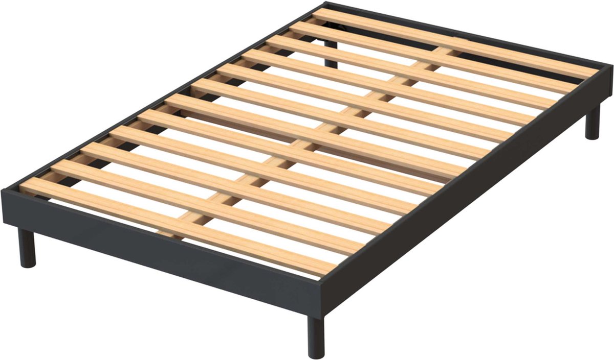 Emob - Bedframe Tibor 12 latten - 160x200 - Antraciet