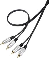 Câble audio SpeaKa Professional SP-7870148 1,5 m 2 x RCA Zwart