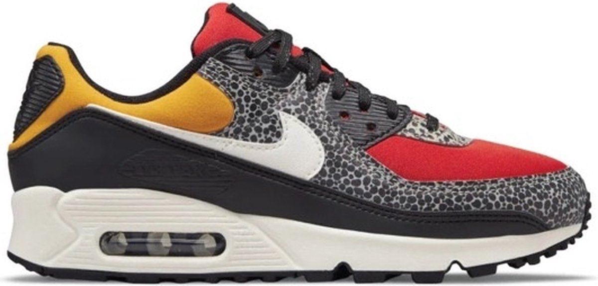 Nike Air Max 90 – Special Edition Safari / Oranjegeel Sneakers Unisex Doos Zonder Deksel Zwart