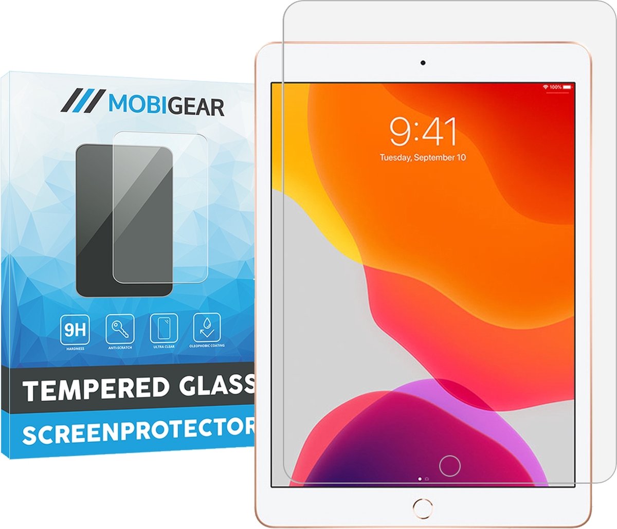 Mobigear Gehard Glas Ultra-Clear Screenprotector voor Apple iPad 7 (2019) 2-Pack