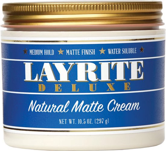 Layrite Natural Matte Cream Pomade XL 297 grammes | bol.com