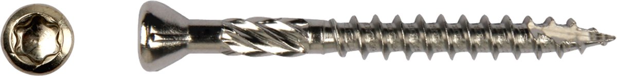 PGB PFS Vlonderschroef TX15 - 4.0 x 50 mm (200 stuks) - RVS A2 - met Snijpunt