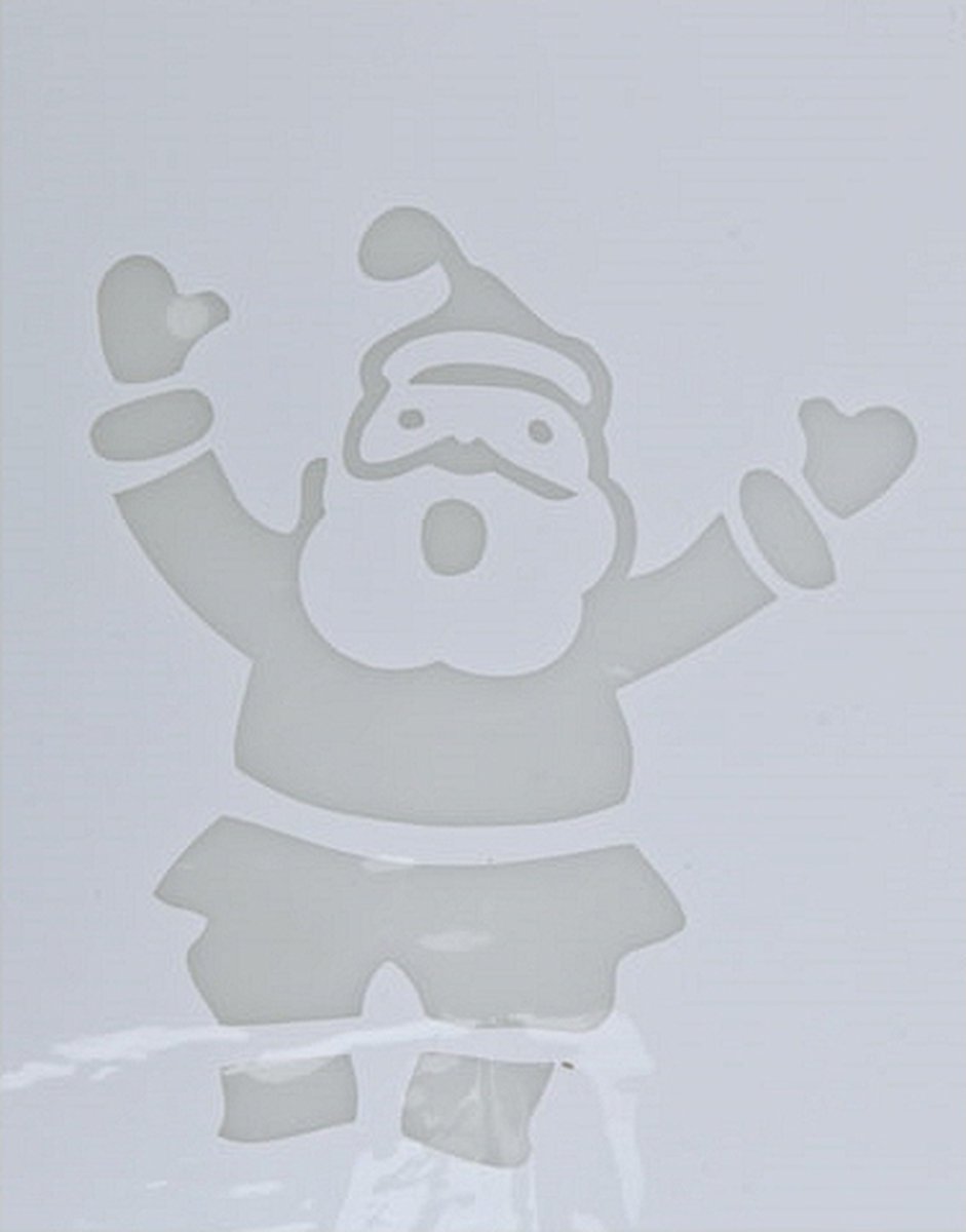 JSRQT 64 stuks kleine kerstsjablonen om te schilderen, schattige cartoon plastic sjablonen voor ambachten, herbruikbaar, 8 x 3 inch geassorteerde