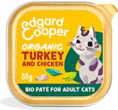 Edgard&Cooper Adult Pâté Bio 85 g - Nourriture pour chat - 16 x Dinde