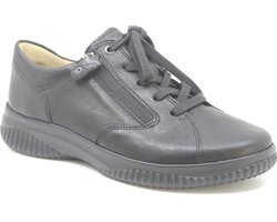 Hartjes, 162.1801, 162.1801/10 01.00, Zwarte veterschoenen wijdte G