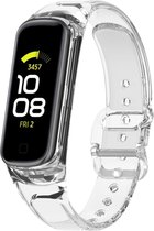 TPU Smartwatch bandje - Geschikt voor Samsung Galaxy Fit 2 zon-verkleurend crystal bandje - transparant - Strap-it Horlogeband / Polsband / Armband