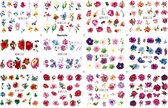 Nagel stickervel Bloemen met 9 designs water transfer stickers | nail art | nagelstickers | Sparkolia