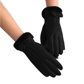 Hidzo Handschoenen - Unisex - Zwart - Maat S/M - Touchscreen