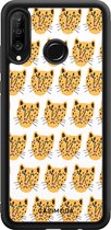 Casimoda® telefoonhoesje - Geschikt voor Huawei P30 Lite - Got My Leopard - Zwart TPU hoesje - Backcover - Geel - Luipaardprint