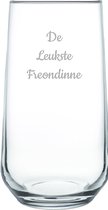 Gegraveerde Drinkglas 47cl De Leukste Freondinne