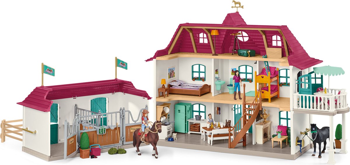schleich HORSE CLUB Speelfigurenset - Lakeside Paardenboederij - Kinderspeelgoed voor Jongens en Meisjes - 107 Onderdelen - 42551 — afbeelding 15
