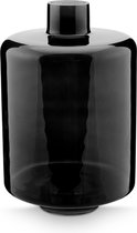 vtwonen Glazen Vaas - Maat L - Zwart - Glas - 20x30 cm