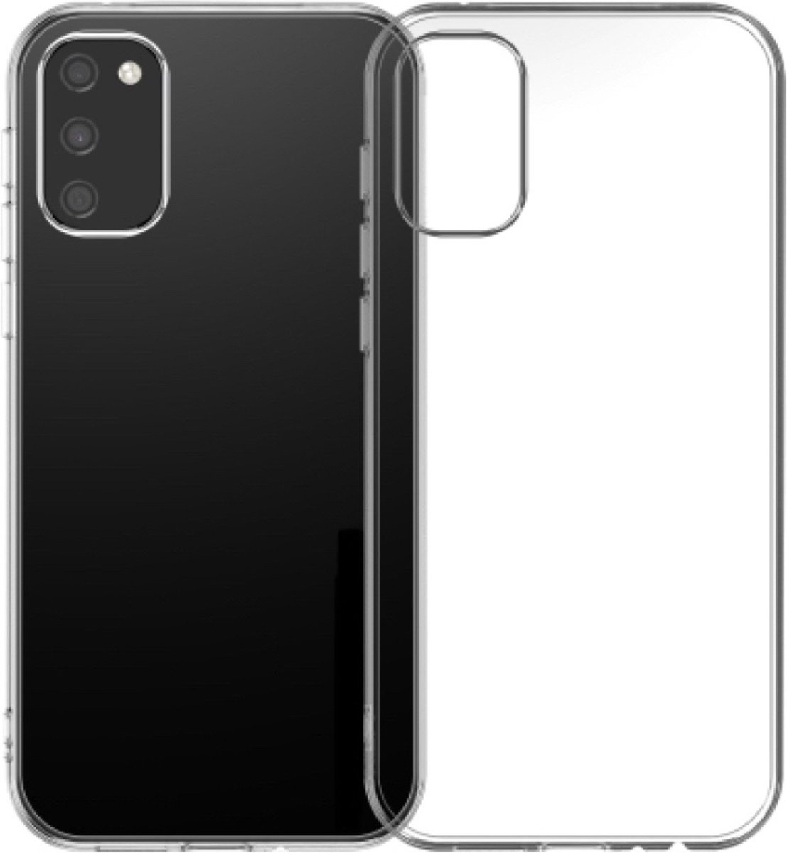 Hoesje Geschikt voor Samsung Galaxy A02S silicone back cover/Transparant hoesje.