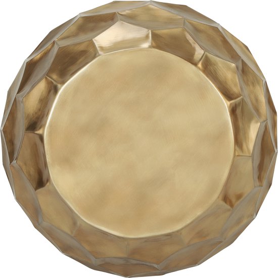 WOMO-DESIGN Design Bijzettafel Set van 2 40/45 cm, Wit Banswara Marmer/Kopermetaal, Woonkamertafel Marmer Optiek/Kopermetalen Frame, Ronde Salontafel, Moderne Sofatafel, Edel Tafelset