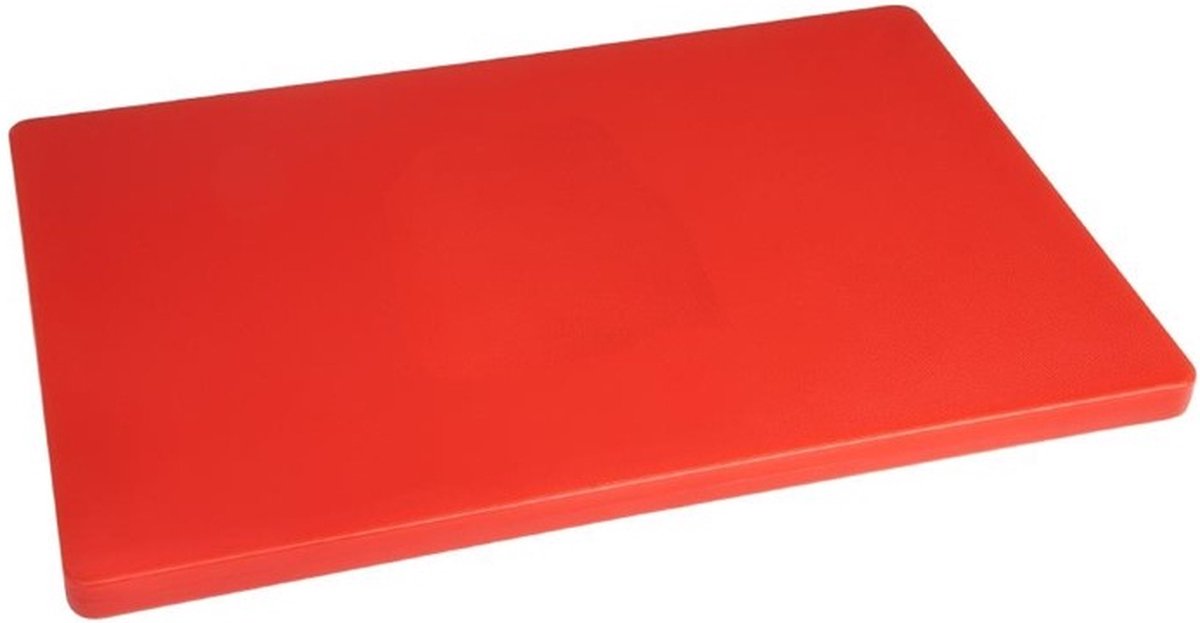Hygiplas Kleurcode Lage Dichtheid Snijplank 2x45x30cm Rood DM004 - Dikke Plank - Horeca