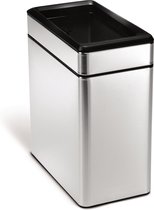 Simplehuman SH 006260 mat/RVS Rechthoekige vuilbak