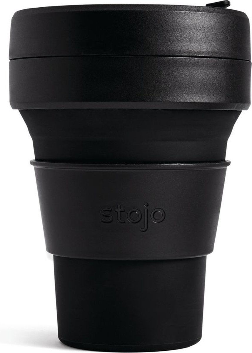 Stojo - Pocket Cup - 355 ml - Herbruikbaar - Opvouwbaar - Indigo