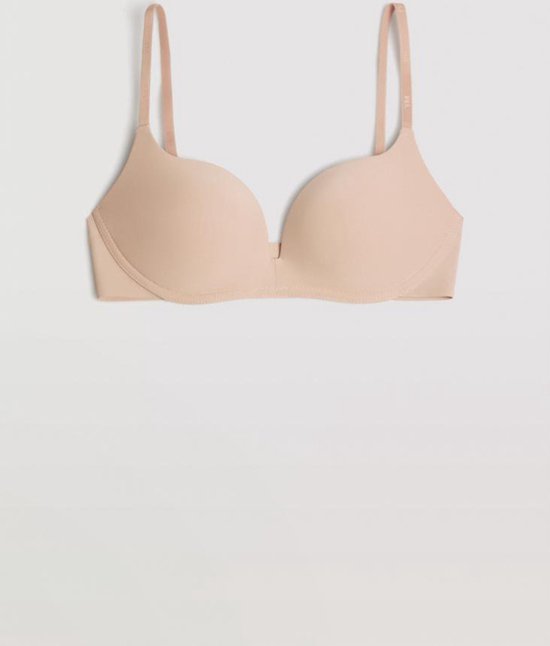 T-shirt-beha zonder beugel grote maten beha beha met diepe rug ief uitgesneden bh, bandeau dames, laag uitgesneden beha, sportbeha, bustier dames, grote borsten beha, vrouwen, diepe cup, wijn, XXL