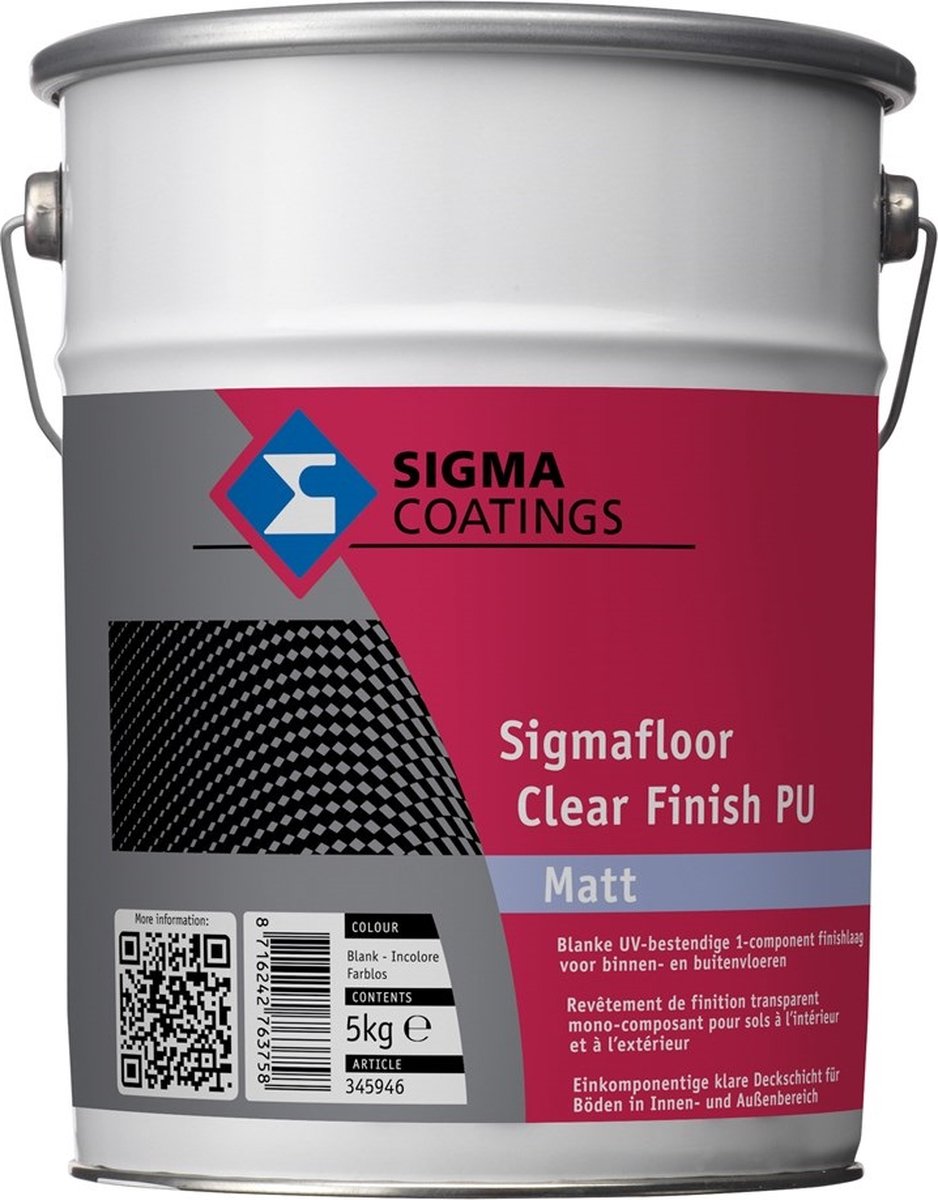 Sigma Sigmafloor Flear Finish PU Matt - blank - 5kg