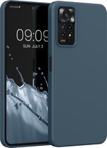 kwmobile telefoonhoesje geschikt voor Xiaomi Redmi Note 11 Pro / 11 Pro (5G) / 12 Pro (4G) - Hoesje met siliconen coating - Smartphone case in leisteen