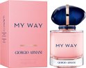 Giorgio Armani My Way damesparfum 30ml fles met roze doosje.