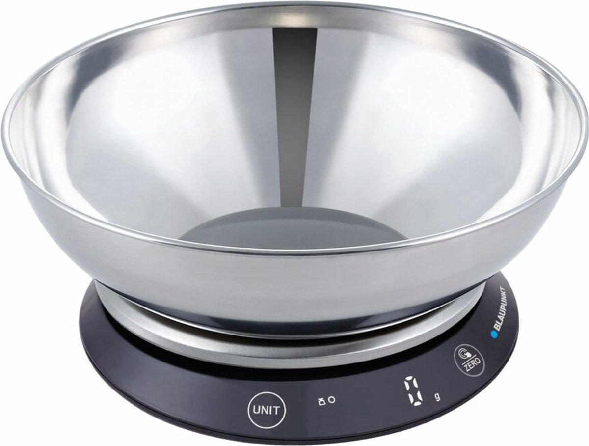 Blaupunkt FKS602 Keukenweegschaal Digitaal, Met schaalverdeling Weegbereik (max.): 5 kg Zilver