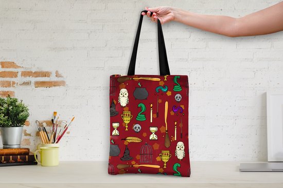 Sac Bandoulière - Sac De Plage - Shopper Ado - Chouette - Serpent - Motifs - 40x50 cm - Sac Coton