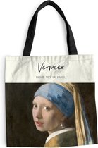 Sac à bandoulière - Sac de plage - Shopper Girl with a Pearl Earring - Johannes Vermeer - Maîtres anciens - 40x40 cm - Sac en coton