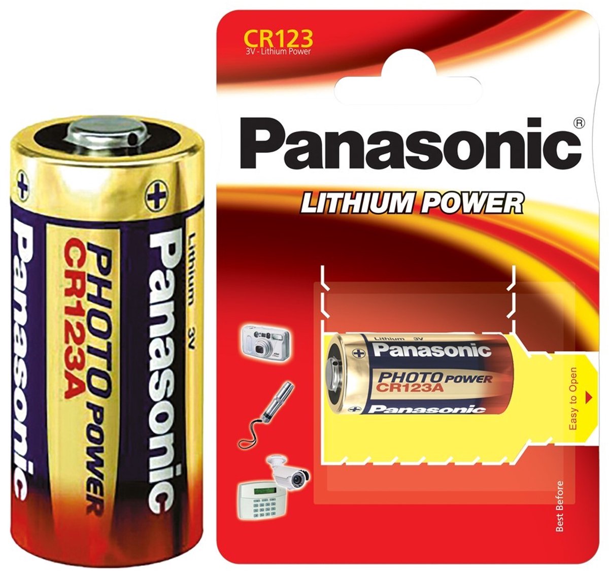 Panasonic Photo CR 123 A Lithium BL1