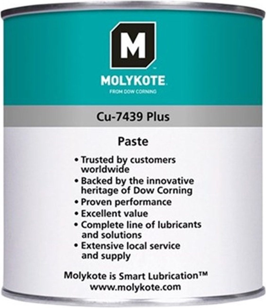 Molykote koperpasta tube 100gr. Cu 7439 plus