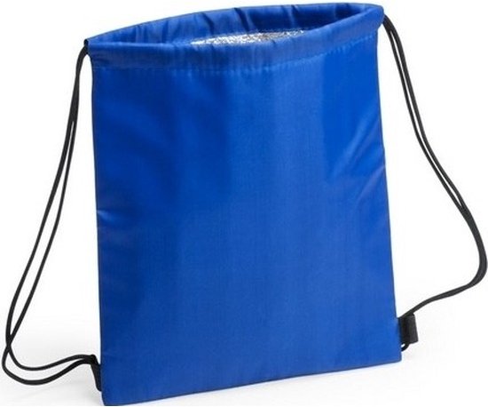 Koeltas rugtas blauw met rijgkoord cm met 2x koelelementen - 32 x 42 cm van KOEL — afbeelding 4