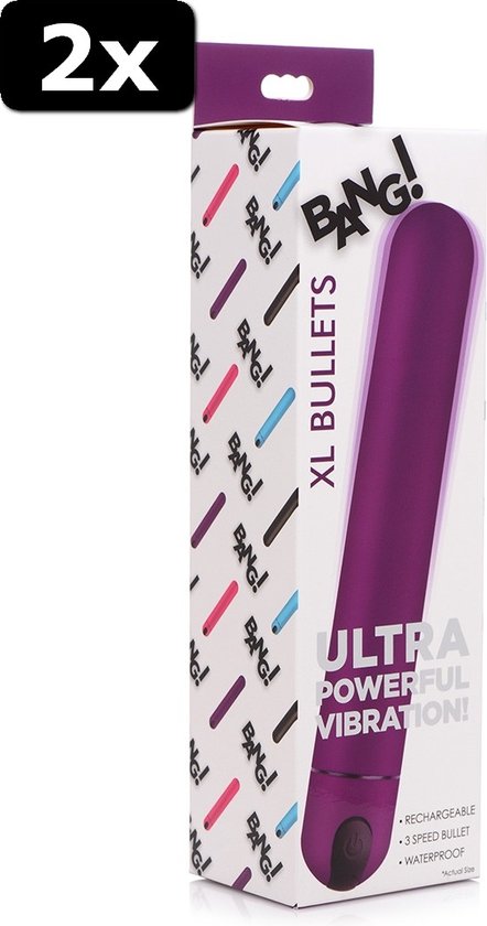 2x XL Vibrating Bullet - Purple | bol 2x XL Vibrating Bullet - Purple | bol